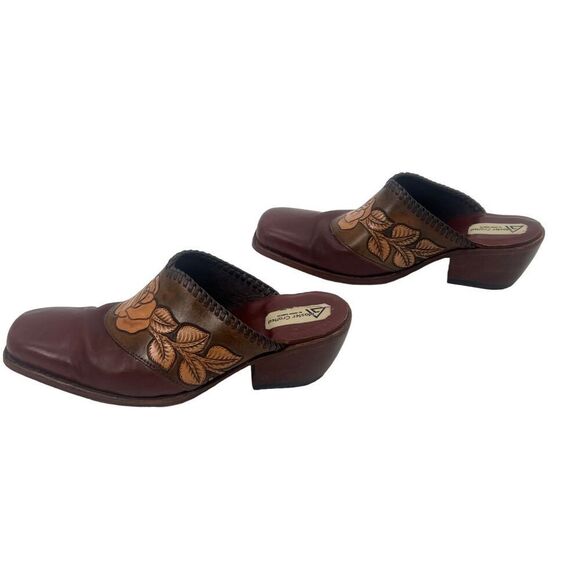 Adam Garcia master crafted wooden / leather clogs - Picture 3 of 16